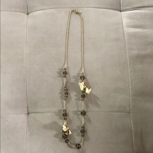 J.Crew Ribbon and Bead Necklace